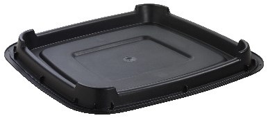 Sunware Delta Bodenplatte Müllsackhalter schwarz 70L Kunststoff