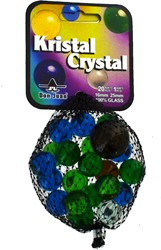 Don Juan Murmeln Kristall 16mm - Glasmurmeln Set 21 Stück