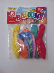 Globos 8 Zahlenballons Nr. 9 2230