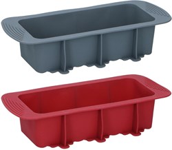 Alpina Kuchenform Silikon rot 29,8x12,7x6,5cm Backform Küche