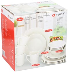 Alpina Serviesset 16-delig wit