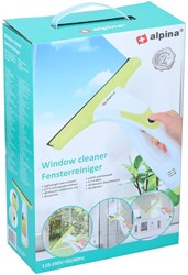 Alpina Elektrischer Fensterreiniger - Gelb - Wiederaufladbarer Fenstersauger 30 Min