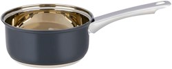 Alpina Stieltopf mit Deckel 1,2L - Induktion - silbergrauer Edelstahl Topf
