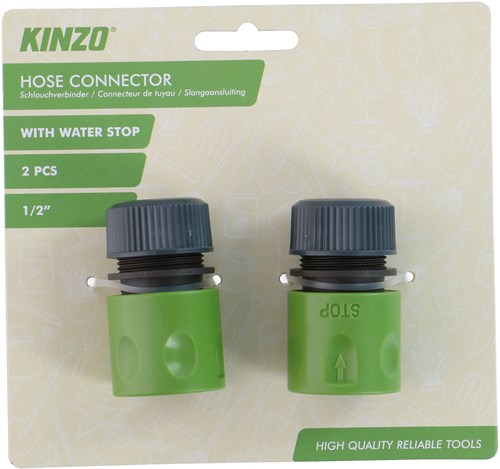 Kinzo Tuinslang  slangaansluiting 1/2" 2-delig