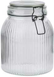 Alpina Vorratsglas transparent 1,4L luftdicht Küchenaufbewahrung