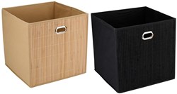 Alpina Aufbewahrungsbox Bambus 31x31x31cm für Kinderzimmer und Spielzeug