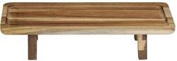 Alpina Servierplatte Akazienholz FSC - Holztablett 30,7x15,5cm
