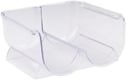Alpina Flaschenhalter Kühlschrank transparent Kunststoff Organizer 21x20.5x10cm