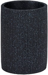 Alpina Zahnbürstenhalter Keramik schwarz Badezimmer Accessoire