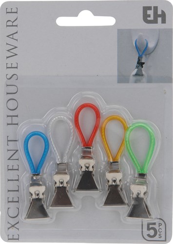 Excellent Houseware Handtuchklammern Set - 5 Stück mit festem Halt