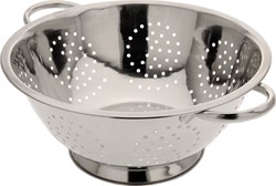 RVS Küchensieb mit Griffen 24cm silber - praktisches Küchenzubehör