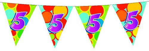 Vlaggenlijn 5 Jaar, 10mtr.