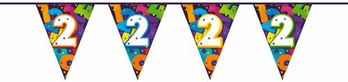 Vlaggenlijn Cijfers 10 meter - 2 jaar