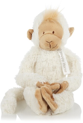 Happy Horse Kuscheltier Affe weiß 45 cm - hängender Plüschaffe