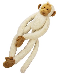 Happy Horse Kuscheltier weiße hängende Affe 85cm - weiches Plüschspielzeug