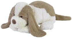 Happy Horse Hund David Kuscheltier 38cm - Weiß Beige - Plüschspielzeug