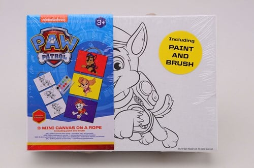 Harlequin Paw Patrol 3 Mini-Leinwand auf Schnur(12 Stk.