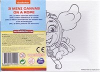 Paw Patrol Malset 3 Mini-Leinwände an Seil mit Farbe und Pinsel-2