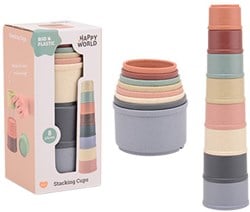 Happy World Happy w. Bio-Kunststoff-Stapelbecher 22281