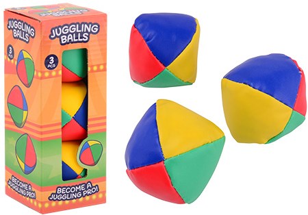 Johntoy Jonglierbälle - bunte Jonglierbälle Set - 3 Stück - Spielzeug