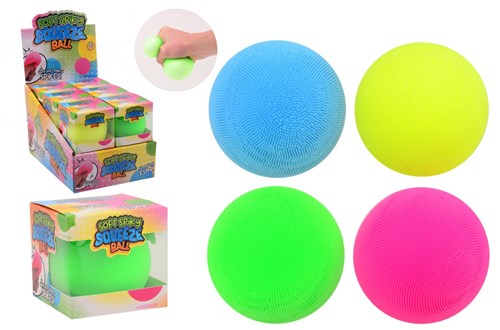Johntoy weicher Spikey Squeeze Ball - sensorisches Spielzeug mehrfarbig