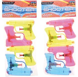 Johntoy Wasserpistole Aqua Fun - Wasserspielzeug 4 Stück mehrfarbig