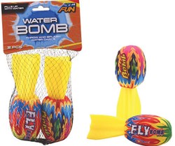 Johntoy Wasserbomben Aqua Fun Spielzeug Set mit Flug 2 Stück