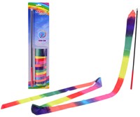 Johntoy Regenbogenband Spielzeug 2 Meter Outdoor Fun bunt