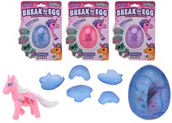 Johntoy Einhorn Spielzeug Break that egg - Überraschungsei