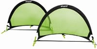 SportX Fußballtor Set Mini Goals schwarz grün für Kinder Garten-2