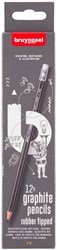 Bruynzeel Teens Hb Grafietpotlood met Gumtip Set 12