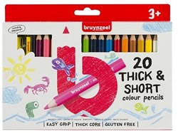 Bruynzeel Kids Korte Dikke Kleurpotloden, 20st.