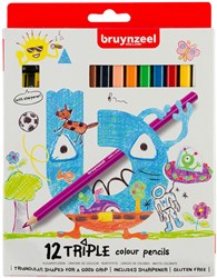 Bruynzeel Buntstifte Triple 12pcs 4+