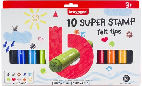 Bruynzeel Stempelstifte Set - Mega Bastelspaß für Kinder