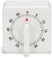 Patisse Küchentimer quadratisch weiß - Küchenwecker Kunststoff 60 Minuten