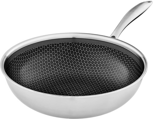 Wok Hexagon keramische coating inductie - 28cm