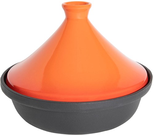 Tajine Spielzeug-Kochtopf aus Gusseisen rot 25x5,5cm Kinderküche