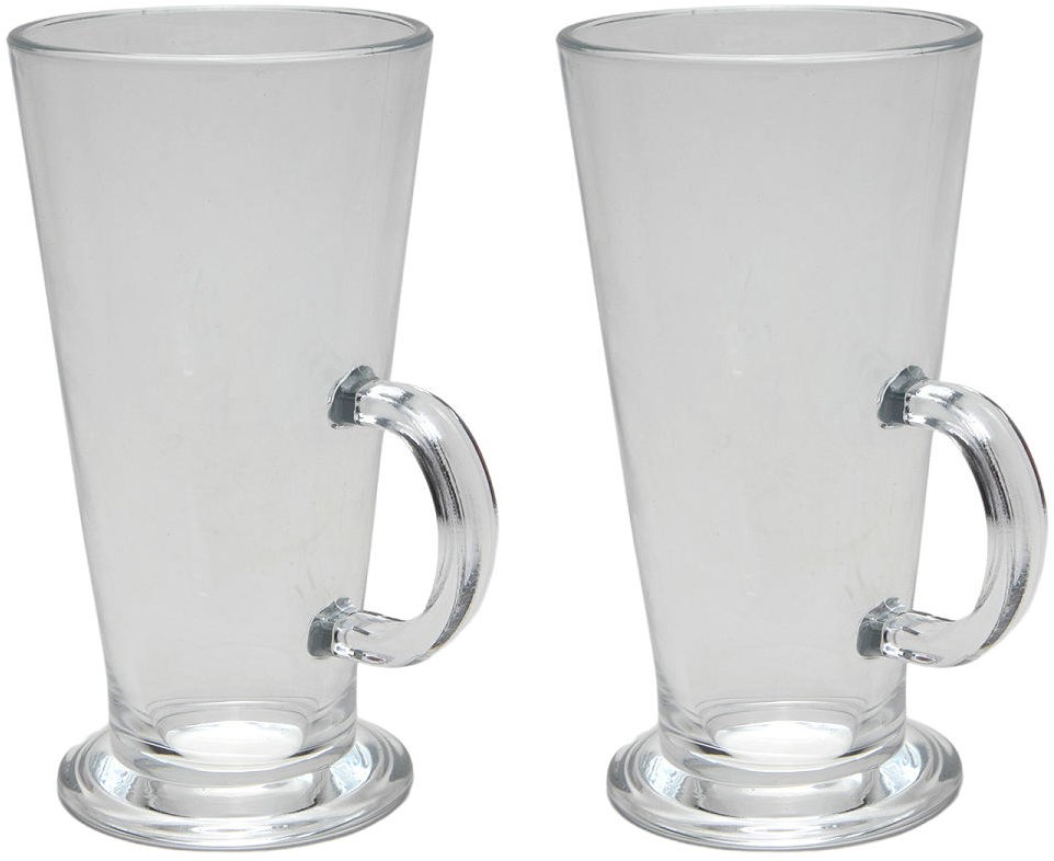 Latte macchiato Gläser Set Kaffeeglas 280ml 2 Stück transparent Planet Happy DE