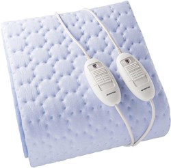 Inventum elektrische Decke Doppelbett Fleece 150x140 cm hellblau
