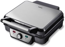Inventum Kontaktgrill Tischgrill 1800W schwarz großes Grillfläche