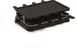 Inventum Gourmetset Grillplatte 8 Personen PFAS-frei 1200W schwarz