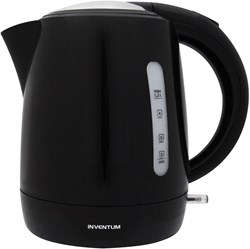 Inventum Wasserkocher 1,2 Liter schwarz 2200W - Anti-Kalk-Filter