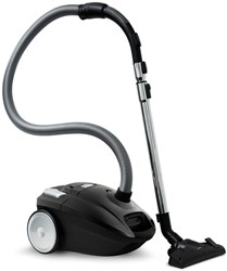 Inventum Staubsauger mit Beutel 3L schwarz - leistungsstarker HEPA 13 Reiniger