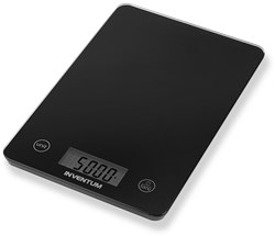 Inventum digitale Küchenwaage schwarz 5 kg LCD Präzision Tarra