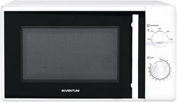 Inventum Solo-Mikrowelle 700W weiß-schwarz freistehend 20 Liter Küchengerät