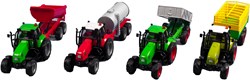 Kids Globe tractor met aanhanger 25cm met L/G