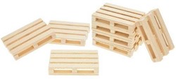 Kinder Globe Holzpaletten 8 Stück 1:32 5x3.8x1cm