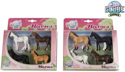 Kids Globe Horses 4 Pferde 1:32 2ass