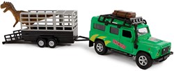Kids Globe Die Cast pull back Landrover Dino transport 29cm