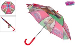 Kinderregenschirm Pferdefreunde rosa 70x60cm Regenschirm für Kinder
